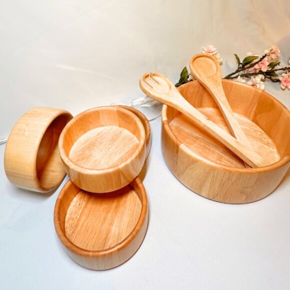 Beechwood 7 Piece Salad Serving Set - Picture 2 of 6
